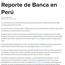 Reporte de Banca en Per